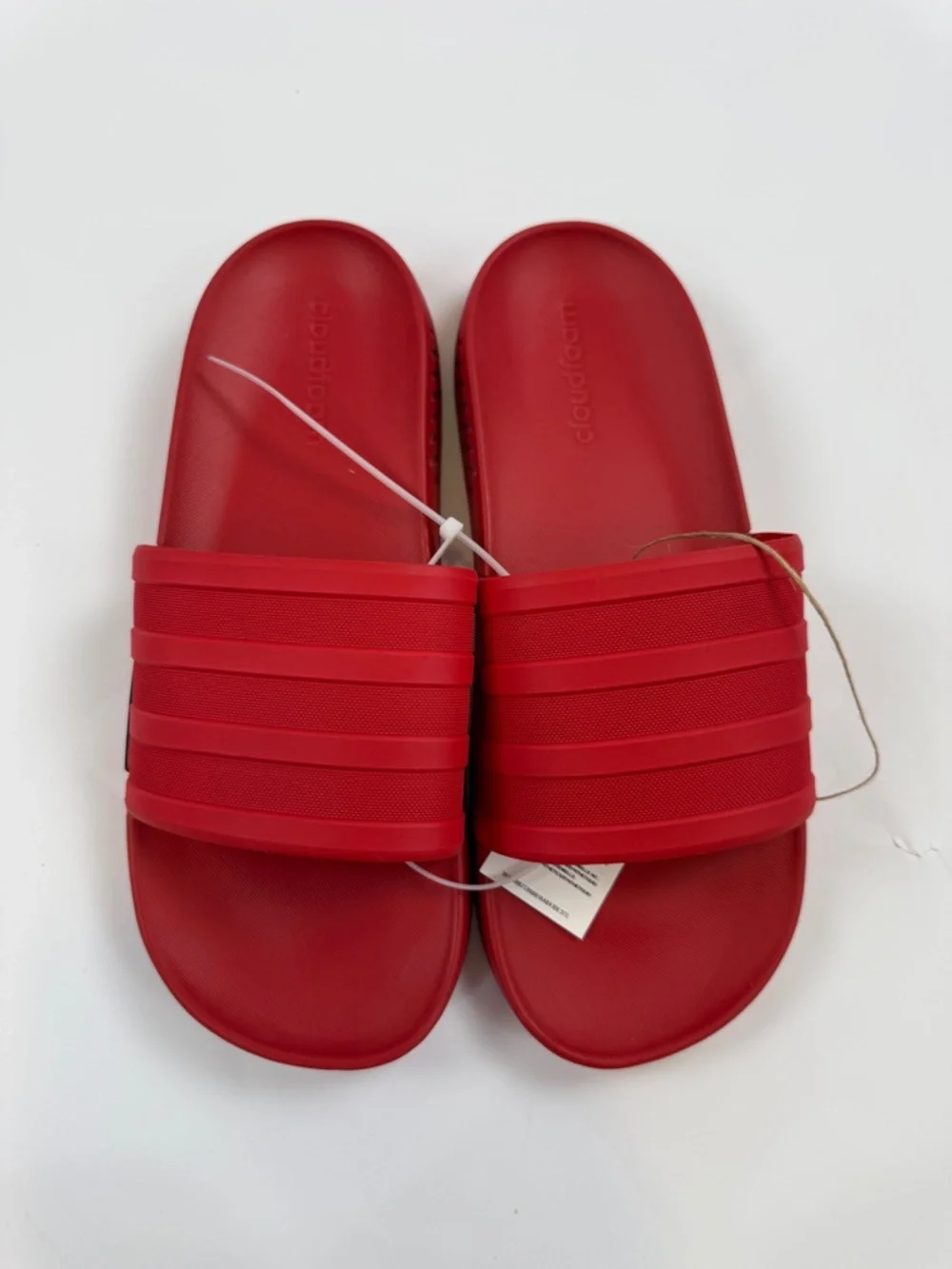 Adidas Racer TR Slide Red Cloudfoam Sandals Men 10 Women 11 Slides New